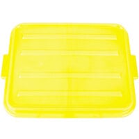 Vollrath 1500-C08 Traex® Color-Mate Yellow Raised Snap-On Bus Tub / Food Storage Box Lid - 20" x 15" x 2"