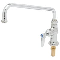 T&S B-0206-02 Single Deck Mount Pantry Mixing Faucet with 12" Swing Nozzle and 7 5/8" Swivel Extension