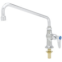 T&S B-0206-CR Deck Mounted Single Hole Pantry Faucet with 12" Swing Nozzle and Cerama Cartridge