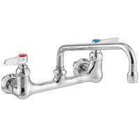 T&S B-0230-EE-061X Wall Mounted Pantry Faucet with 8" Centers, 10" Swing Nozzle, Eterna Cartridges, and EE Connections