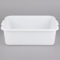 Tablecraft DBF1537 White 21" x 16" x 7" Perforated Plastic Freezer Safe Drain Box