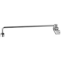 T&S B-0576 Wall Mounted Wok Range Faucet with 13" Swing Nozzle, 2.2 GPM Aerator, and 3/8" NPT Male Inlet