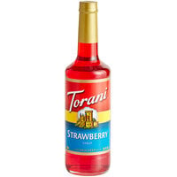 Torani Strawberry Flavoring / Fruit Syrup 750 mL Glass Bottle