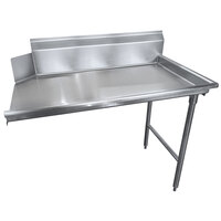 Advance Tabco DTC-S30-72 Spec Line 6' Stainless Steel Clean Straight Dishtable - Right Drainboard