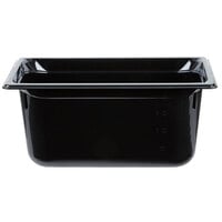 Vollrath 9036420 Super Pan® 1/3 Size Black High Heat Plastic Food Pan - 6" Deep
