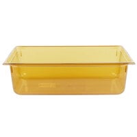 Vollrath 9006410 Super Pan® Full Size Amber High Heat Plastic Food Pan - 6" Deep