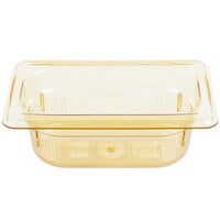 Vollrath 9092410 Super Pan® 1/9 Size Amber High Heat Plastic Food Pan - 2 1/2" Deep