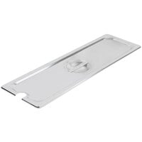 Vollrath 94500 Half Size Long Stainless Steel Slotted Cover for Super Pan 3 and Super Pan V