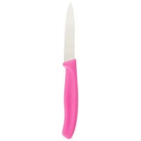 Victorinox 6.7606.L115 3 1/4" Paring Knife with Pink Handle