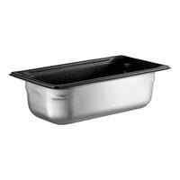 Vollrath 90347 Super Pan 3® 1/3 Size 4" Deep Anti-Jam Stainless Steel SteelCoat x3 Non-Stick Steam Table / Hotel Pan - 22 Gauge