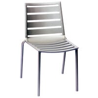 BFM Seating South Beach Outdoor / Indoor Stackable Aluminum Side Chair