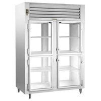 Traulsen AHT232WPUT-HHG Two Section Glass Half Door Pass-Through Refrigerator - Specification Line