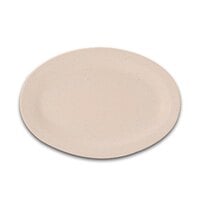 GET OP-610-S SuperMel 10" x 6 3/4" Sandstone Melamine Oval Platter - 24/Case