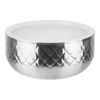 Bon Chef 9320DI Diamond Collection Cold Wave 10.10 Qt. Triple Wall Bowl with Cover