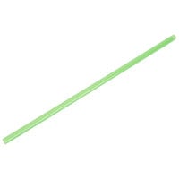 10" Green Unwrapped Straw - 500/Pack