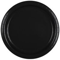 Creative Converting 47134B 9" Black Velvet Paper Plate - 240/Case