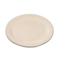 GET OP-616-S Sandstone 15 3/4" x 11" SuperMel Oval Platter - 12/Case