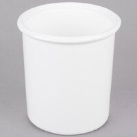 Tablecraft CW1670W 1 Qt. White Cast Aluminum Condiment Bowl