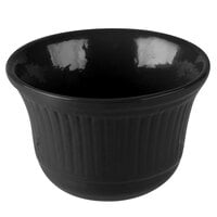 Tablecraft CW1453BK 16 oz. Black Cast Aluminum Condiment Bowl