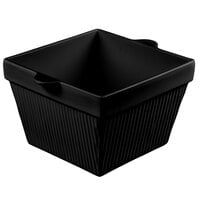 Tablecraft CW1490BK 6.5 Qt. Black Cast Aluminum Square Bowl