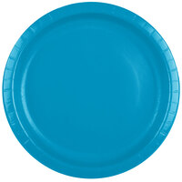 Creative Converting 503131B 10" Turquoise Blue Paper Plate - 240/Case