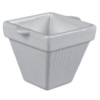 Tablecraft CW1480GR 18 oz. Granite Cast Aluminum Square Condiment Bowl