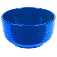 Tablecraft CW3170BS 3.5 Qt. Blue Speckle Cast Aluminum Fruit Bowl