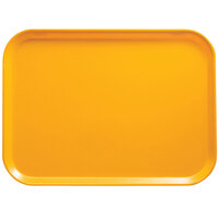 Cambro 1014504 10 5/8" x 13 3/4" Rectangular Mustard Customizable Fiberglass Camtray - 12/Case