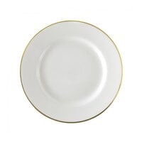 10 Strawberry Street GL0002 9 1/8" Gold Line Porcelain Luncheon Plate - 24/Case