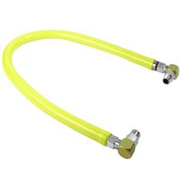 T&S HG-2C-24S Safe-T-Link 24" Coated Gas Connector Hose Kit with Swivel Link Fittings and 90 Degree Elbows
