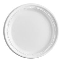 Dart 6PWF 6" White Famous Service Impact Plastic Plate - 125/Pack