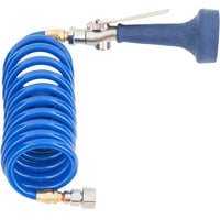 T&S PJ-108H-CH03 Pet Grooming 3.85 GPM High Flow Spray Valve with 9' Coiled Hose and 1/2" NPT Female Connections