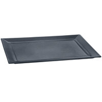 Tablecraft CW3620MBS 15" x 18" Midnight with Blue Speckle Cast Aluminum Rectangle Platter