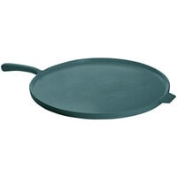 Tablecraft CW4110HGN Hunter Green 14" Cast Aluminum Pizza Tray with Handle