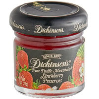 Dickinson's 1 oz. Pure Pacific Mountain Strawberry Preserves - 72/Case