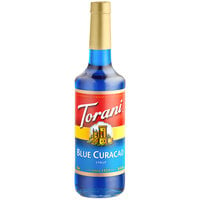 Torani Blue Curacao Flavoring Syrup 750 mL Glass Bottle