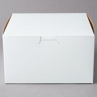 7" x 7" x 4" White Cake / Bakery Box - 10/Pack
