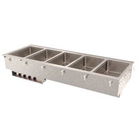 Vollrath 3647510 Modular Drop In Five Compartment Hot Food Well with Thermostatic Controls and Standard Drain - 240V, 3125W