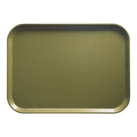 Cambro 14" x 18" Rectangular Olive Green Customizable Fiberglass Camtray 1418428 - 12/Case
