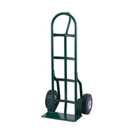 Harper 700 lb. Loop Handle Steel Hand Truck with Fenders and 10" x 2 1/2" Solid Rubber Wheels 26T83