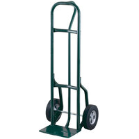 Harper 800 lb. Loop Handle Steel Hand Truck with 10" x 2 1/2" Solid Rubber Wheels and Reinforced Base 27T83