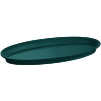 Tablecraft CW2210HGNS Hunter Green with White Speckle Cast Aluminum King Fish Platter