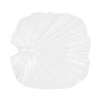Elite Global Solutions M14PL Tropicana Design Display White 14" Palm Leaf Melamine Platter