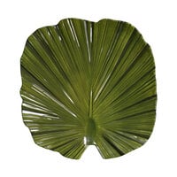 Elite Global Solutions M14PL Tropicana Design Design Green 14" Palm Leaf Melamine Platter