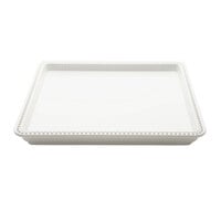 Elite Global Solutions M1010SQ Venetian Display White 10" Square Melamine Tray