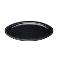 Elite Global Solutions M17OV Venetian Black 16" x 13" Oval Melamine Platter