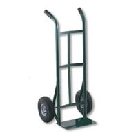 Harper 600 lb. Dual Handle Super Steel Hand Truck with 10" x 2" Solid Rubber Wheels 51T86