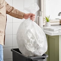 Lavex 15 Gallon 8 Micron 24 inch x 33 inch High Density Janitorial Can Liner / Trash Bag - 1000/Case