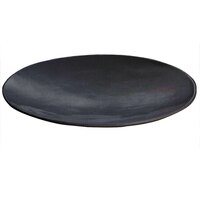 Tablecraft CW11009MBS 20" x 3 1/2" Midnight with Blue Speckle Cast Aluminum Round Flared Platter