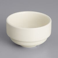 Tuxton BEB-080 8 oz. Eggshell Stackable China Soup Cup - 24/Case